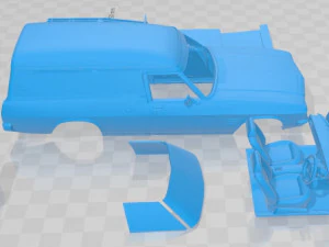 Holden HQ Sandman 1974 Printable Car 3D Print Model
