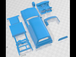 Holden HQ Sandman 1974 Printable Car 3D Print Model