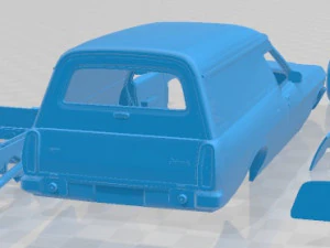 Holden HQ Sandman 1974 Printable Car 3D Print Model