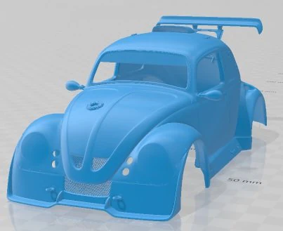Volkswagen Fun Cup Printable Body Car 3D Print Model .c4d .max .obj .3ds .fbx .stl .blend 