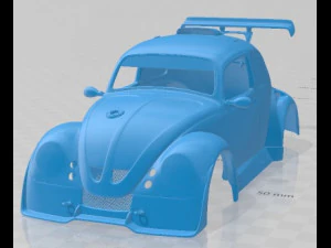 Volkswagen Fun Cup Printable Body Car 3D Print Model