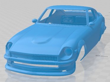 Datsun 280Z 1976 Printable Body Car Modelo de impresión 3D .c4d .max .obj .3ds .fbx .stl .blend 
