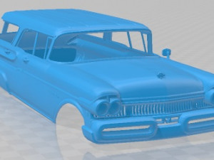Mercury Commuter Wagon 1957 Printable Body Car Modelo de impresión 3D