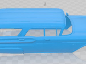Mercury Commuter Wagon 1957 Printable Body Car Modelo de impresión 3D