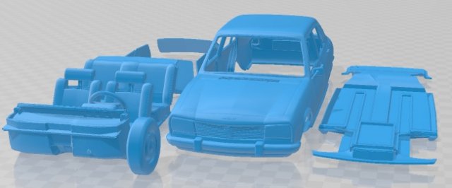 Peugeot 504 1972 Printable Car Modèles 3D en vedette .c4d .max .obj .3ds .fbx .stl .blend 