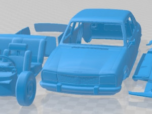 Peugeot 504 1972 Printable Car Modelo de impresión 3D