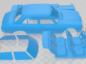 Peugeot 504 1972 Printable Car Modèles 3D en vedette