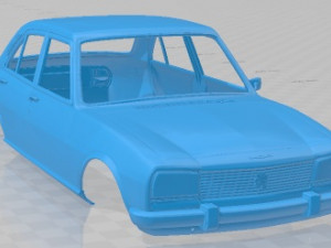 Peugeot 504 1972 Printable Body Car 3D Print Model