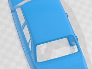 Peugeot 504 1972 Printable Body Car 3D Print Model