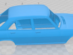 Peugeot 504 1972 Printable Body Car 3D Print Model