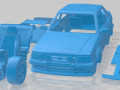 Escort Mk 3 XR3 1983 Printable Car 3D printmodel