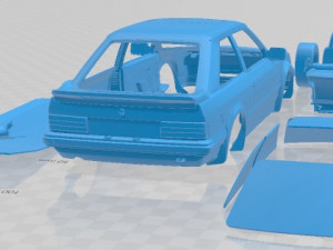 Escort Mk 3 XR3 1983 Printable Car 3D Print Model