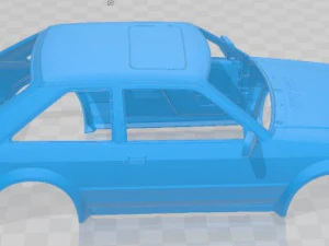 Escort Mk 3 XR3 1983 Printable Body Car 3D Print Model