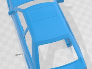 Escort Mk 3 XR3 1983 Printable Body Car Modelo de impresión 3D
