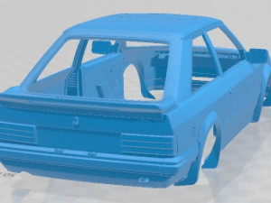 Escort Mk 3 XR3 1983 Printable Body Car Modelo de impresión 3D