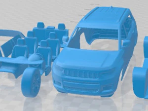 जीप ग्रैंड चेरोकी एल 2021 प्रिंट करने योग्य कार 3D प्रिंट मॉडल