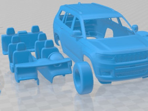 Jeep Grand Cherokee L 2021 Printable Car 3D प्रिंट मॉडल