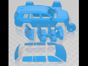 Jeep Grand Cherokee L 2021 Printable Car 3D प्रिंट मॉडल