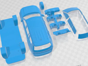 Jeep Grand Cherokee L 2021 Printable Car 3D Print Model