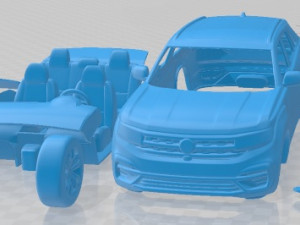 Volkswagen Atlas Cross Sport R Line 2021 Printable Car Modelo de impresión 3D
