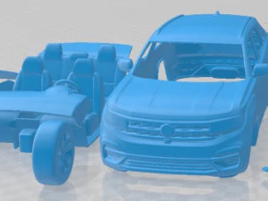 Volkswagen Atlas Cross Sport R Line 2021 Printable Car 3D Print Model