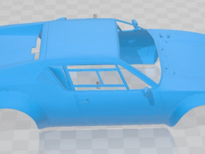 De Tomaso Pantera Gr 4 GT4 Printable Body Car Modelo de impresión 3D