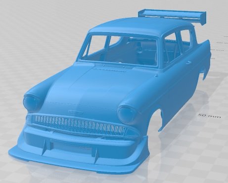 Anglia 1966 Race Printable Body Car Modelo de impresión 3D .c4d .max .obj .3ds .fbx .stl .blend 
