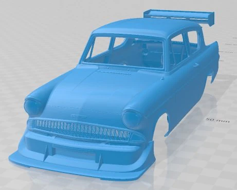 Anglia 1966 Race Printable Body Car 3D Print Model .c4d .max .obj .3ds .fbx .stl .blend 