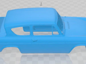 Anglia 1966 Race Printable Body Car 3D Print Model