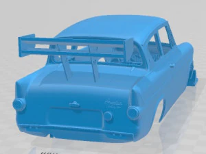 Anglia 1966 Race Printable Body Car 3D Print Model