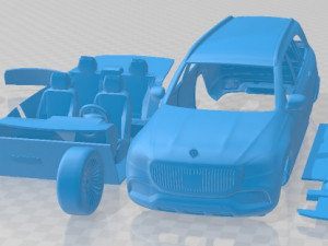 Mercedes Benz GLS 600 Maybach 2021 Printable Car Modelo de impresión 3D