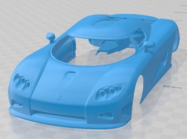 Koenigsegg CCX Printable Body Car 3D 프린트 모델 .c4d .max .obj .3ds .fbx .stl .blend 