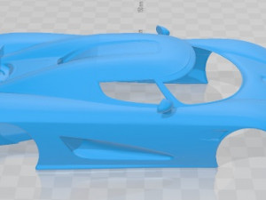 Koenigsegg CCX Printable Body Car 3D 프린트 모델
