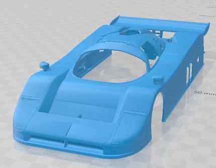Jaguar XJR 9 LM Printable Body Car 3D Print Model .c4d .max .obj .3ds .fbx .stl .blend 