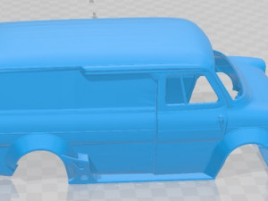 Transit 1969 Race Printable Van 3D Принт Модель