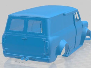 Transit 1969 Race Printable Van 3D Print Model