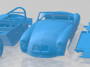 MG MGA Race Printable Car Modelo de impresión 3D
