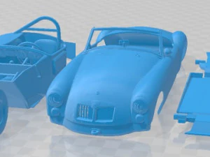 MG MGA Race Printable Car 3D Print Model
