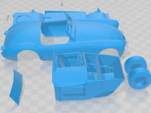 MG MGA Race Printable Car Modelo de impresión 3D