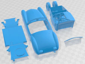 Coche imprimible de carreras MG MGA Modelo de impresión 3D