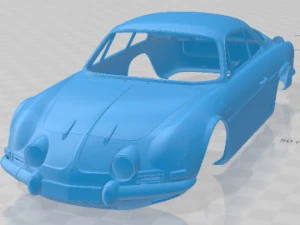 Renault Alpine A110 1600S Yazdırılabilir G&ouml;vdeli Araba 3D Baskı Modeli