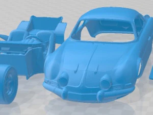 Renault Alpine A110 1600S Yazdırılabilir Araba 3D Baskı Modeli