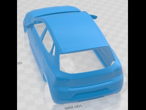 Seat Ibiza 2022 Printable Body Car Modelo de impresión 3D