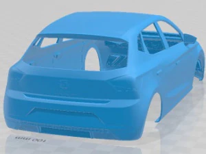 Seat Ibiza 2022 Carrocer&iacute;a Imprimible Modelo de impresión 3D