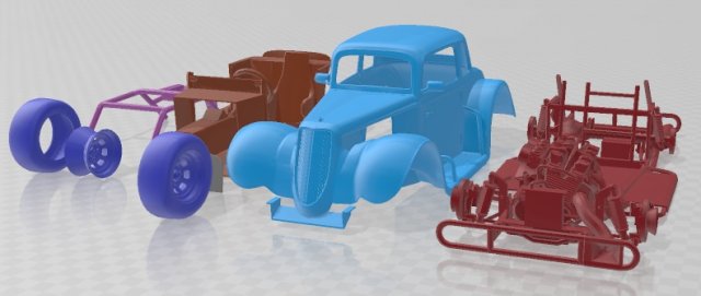 34 Coupe Legends Printable Car 3D प्रिंट मॉडल .c4d .max .obj .3ds .fbx .stl .blend 