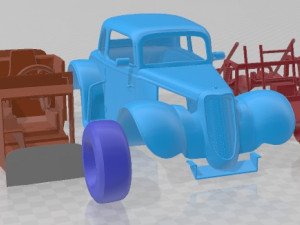 34 Coupe Legends Printable Car 3D प्रिंट मॉडल