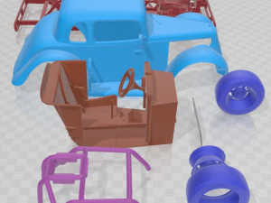 34 Coupe Legends Printable Car 3D प्रिंट मॉडल