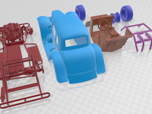 34 Coupe Legends Printable Car 3D प्रिंट मॉडल