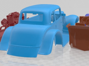 34 Coupe Legends Printable Car 3D प्रिंट मॉडल