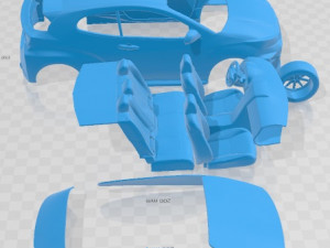Toyota Yaris GR 2020 Printable Car Modelo de impresión 3D